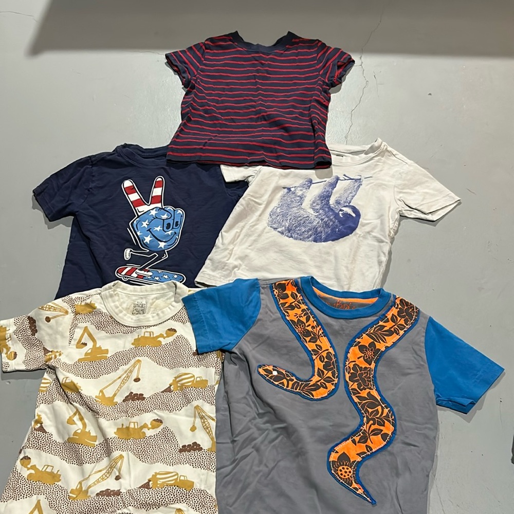 Lot 5 fun toddler boy play shirts